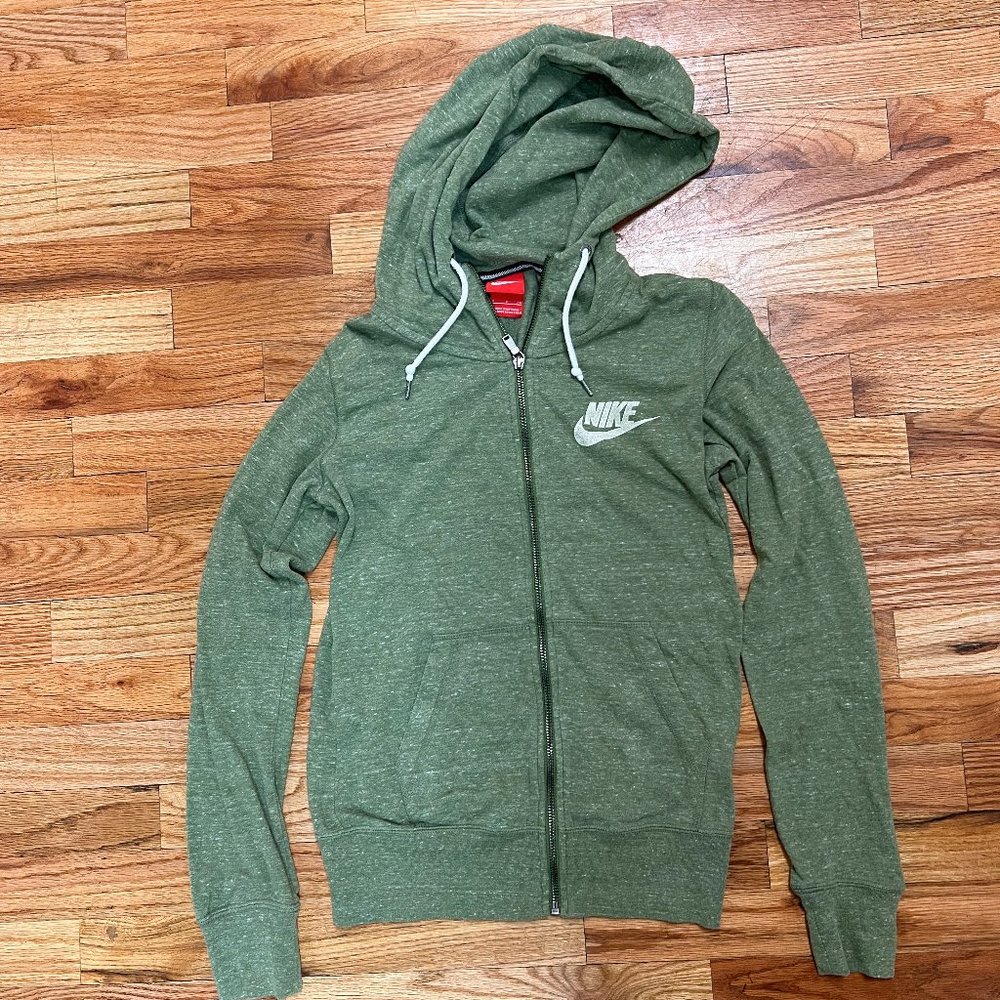 Green Nike Zip-up Jacket, Size S